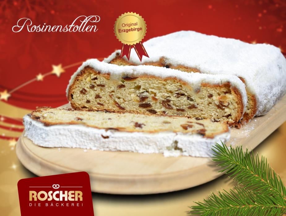 Rosinenstollen mit Dekorpuder 1500g 