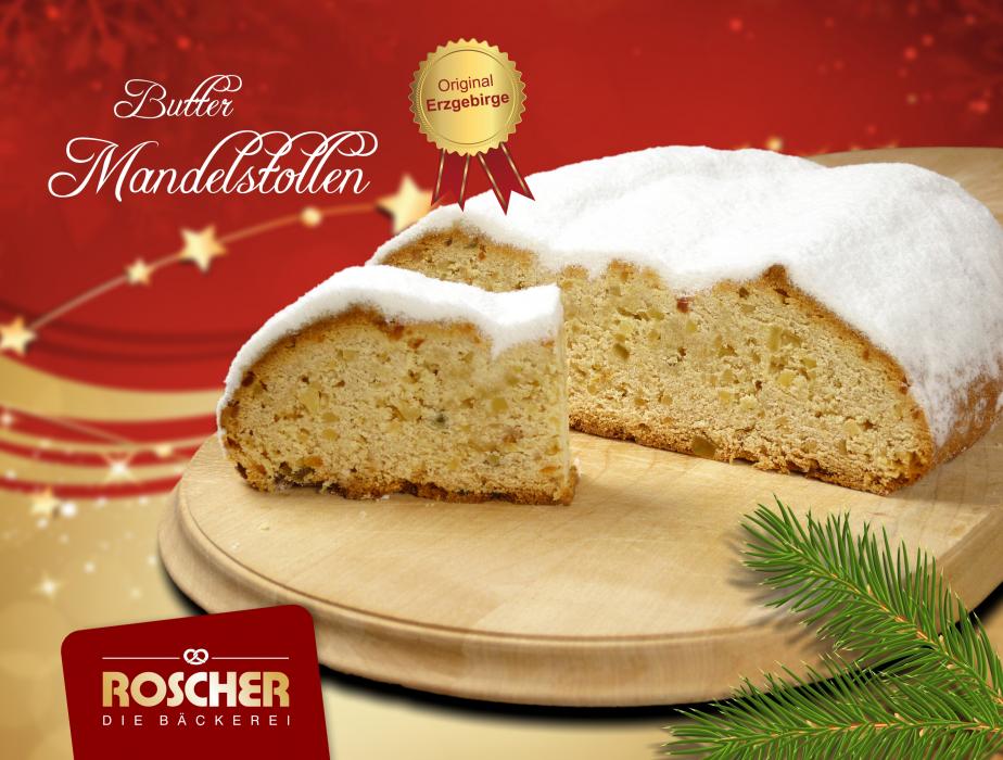 Buttermandelstollen mit Dekorpuder 1000g 