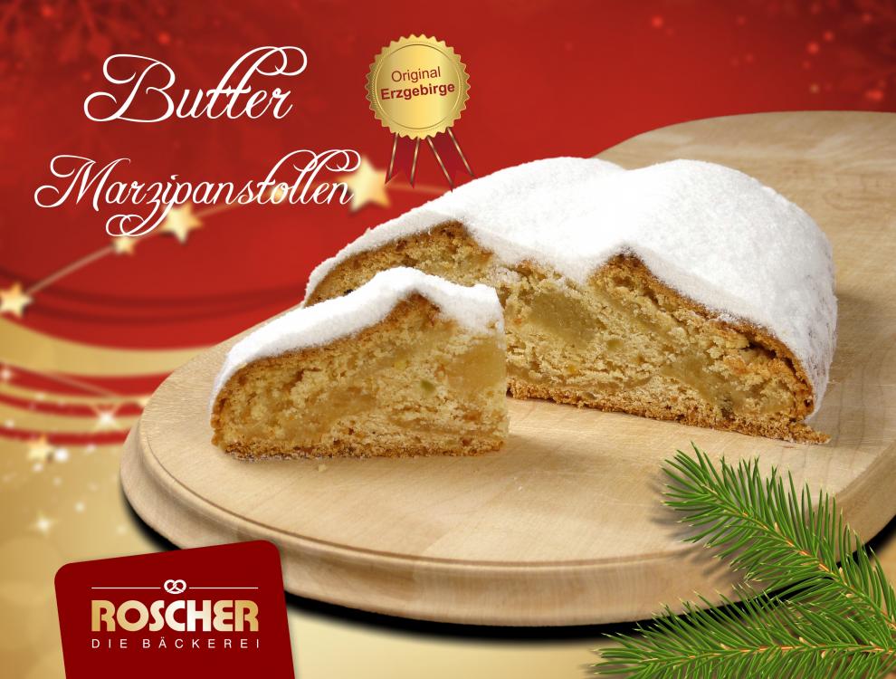 Butter-Marzipanstollen mit Dekorpuder 1000g 